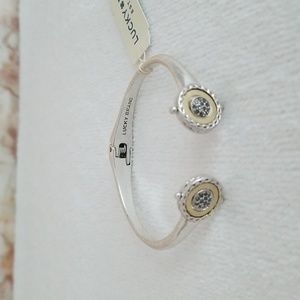 New Lucky Brand Reversible Pave Hinge Bracelet